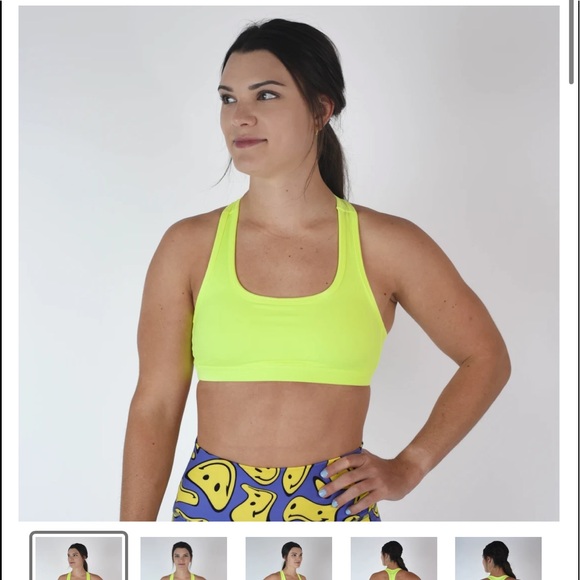 Fleo Other - Nora Neon Yellow Sports Bra